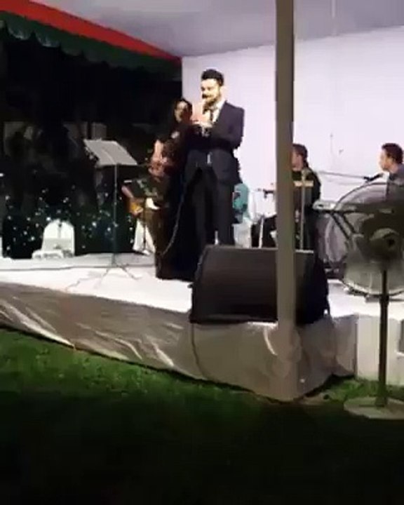 Virat Kohli sing during a function in Dhaka