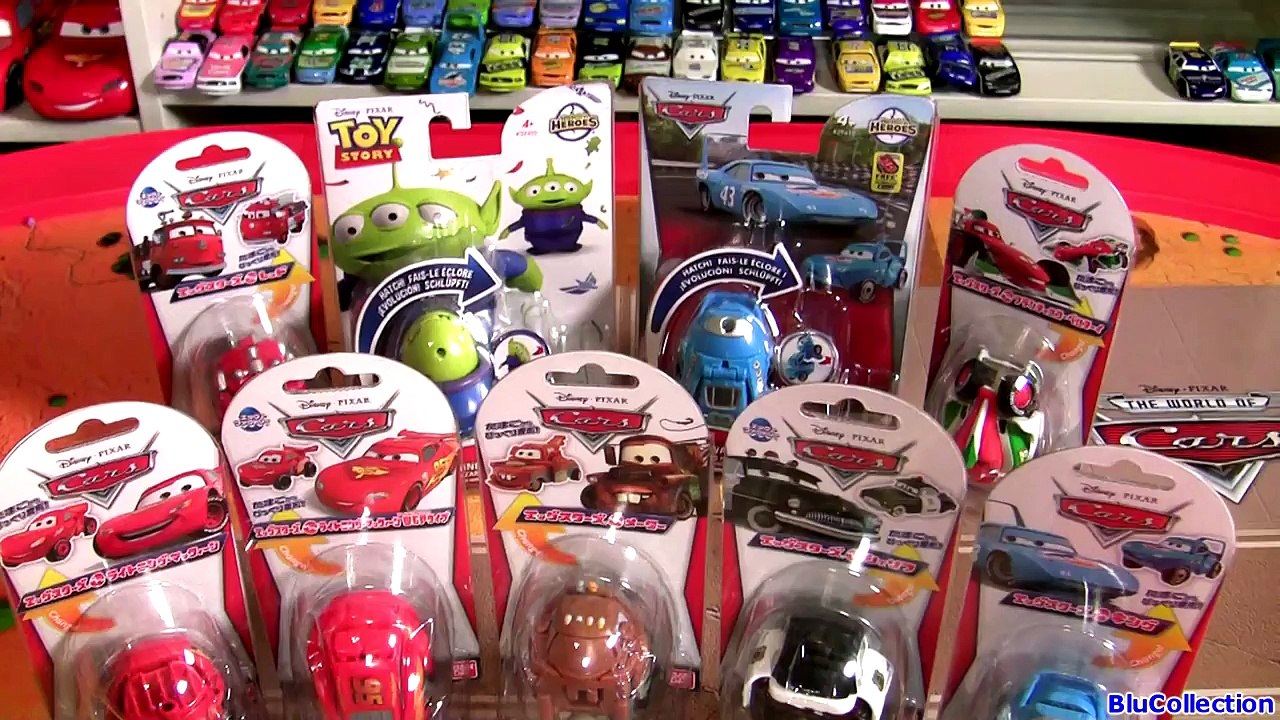 Disney Cars Transformers Dinoco Lightning McQueen Bandai Toys Transforming Hatch N Heroes Eggs