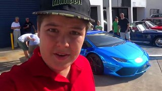 Chrome Blue Lamborghini Huracan - Cars and Coffee