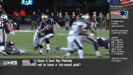 Does it hurt the Patriots not to have a first round draft pick?
