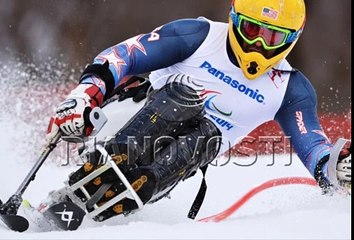 ПАРАЛИМПИАДА 2014 Горнолыжный спорт. Мужчины. Слалом (СИДЯ) Первая и вторая попытки