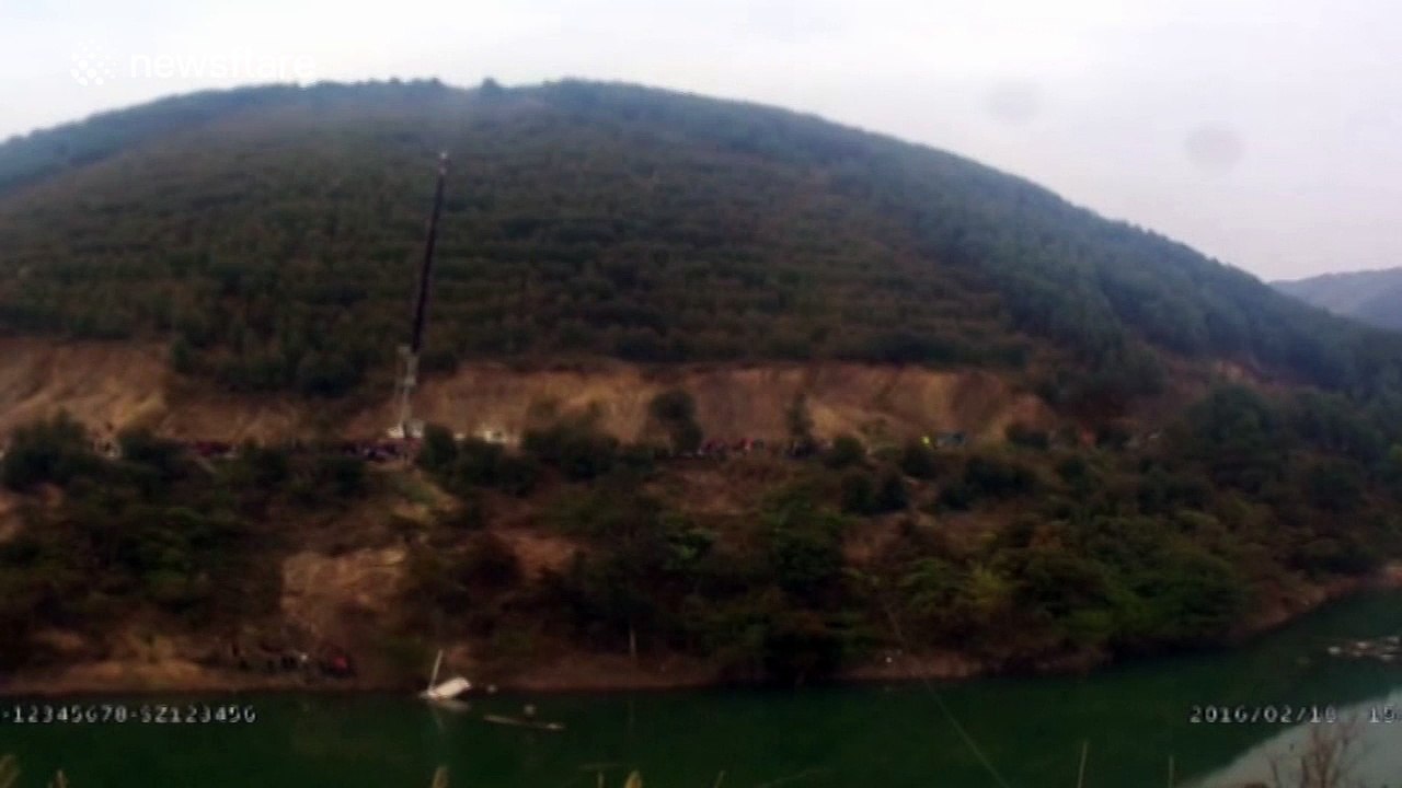 Man survives shocking car accident off cliff