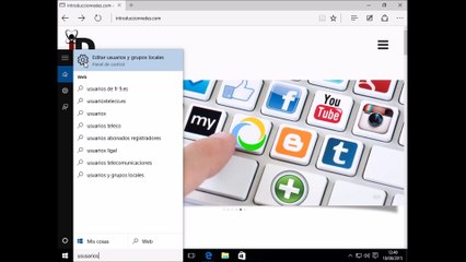 Como crear y eliminar cuentas usuarios Windows 10