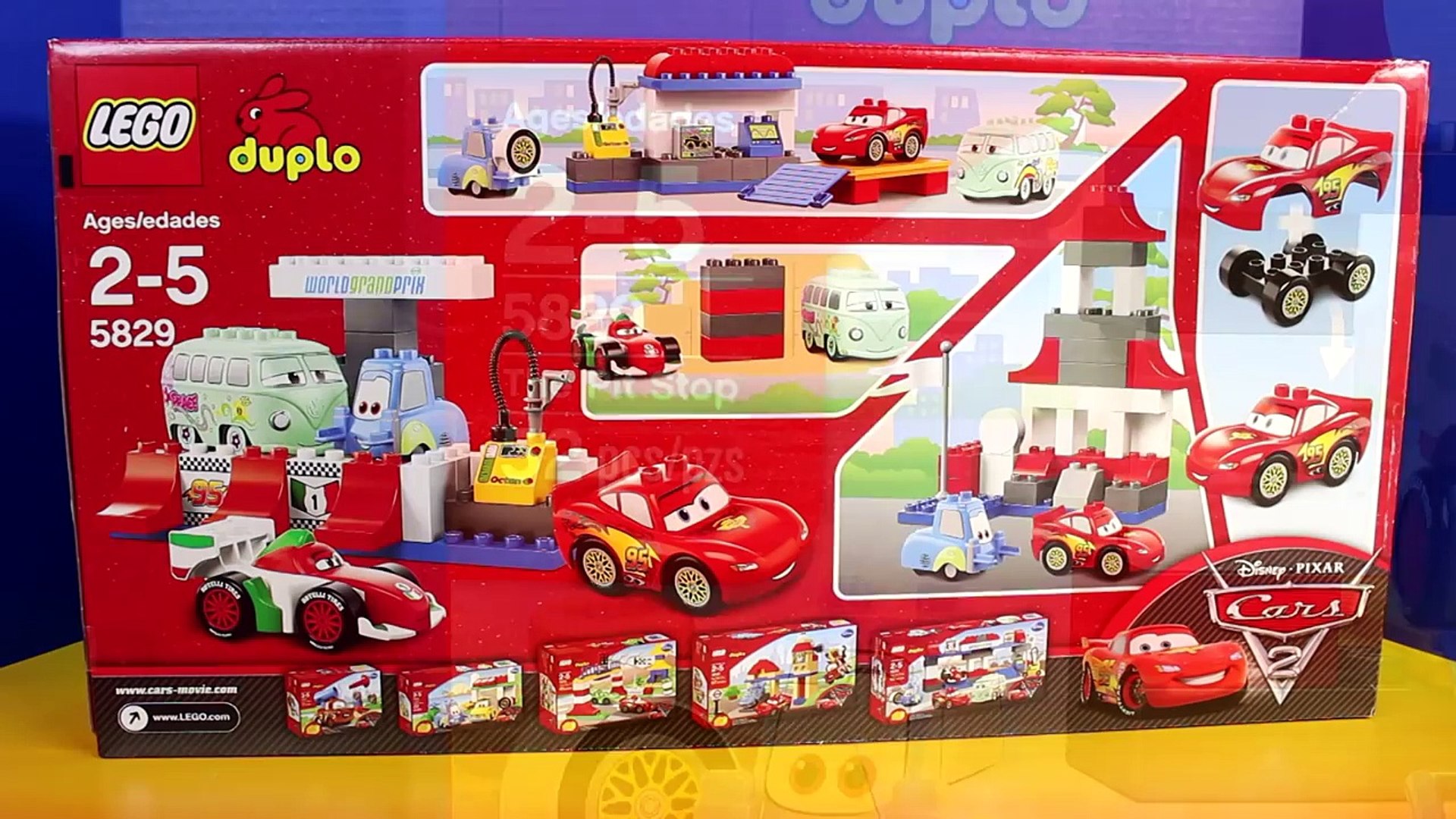 Disney Pixar Cars World Grand Prix Lego Duplo Lightning McQueen Francesco  Bernoulli - video Dailymotion