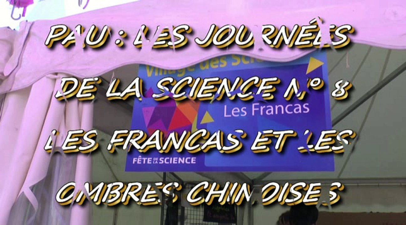 LES W-D.D. MICHOU NEWS - 11 OCTOBRE 2015 - PAU - LES JOURNÉES DE LA SCIENCE N° 8  LE STAND DES FRANCAS ET DES OMBRES CHINOISES