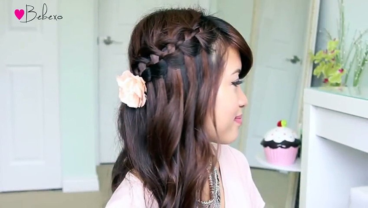 4-Strand Waterfall Braid Hairstyle for Short & Long Hair