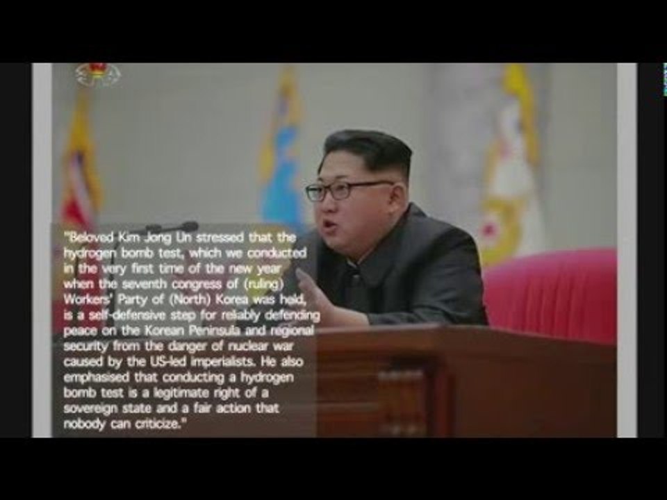 Kim Jong Un defends ‘hydrogen bomb’ test