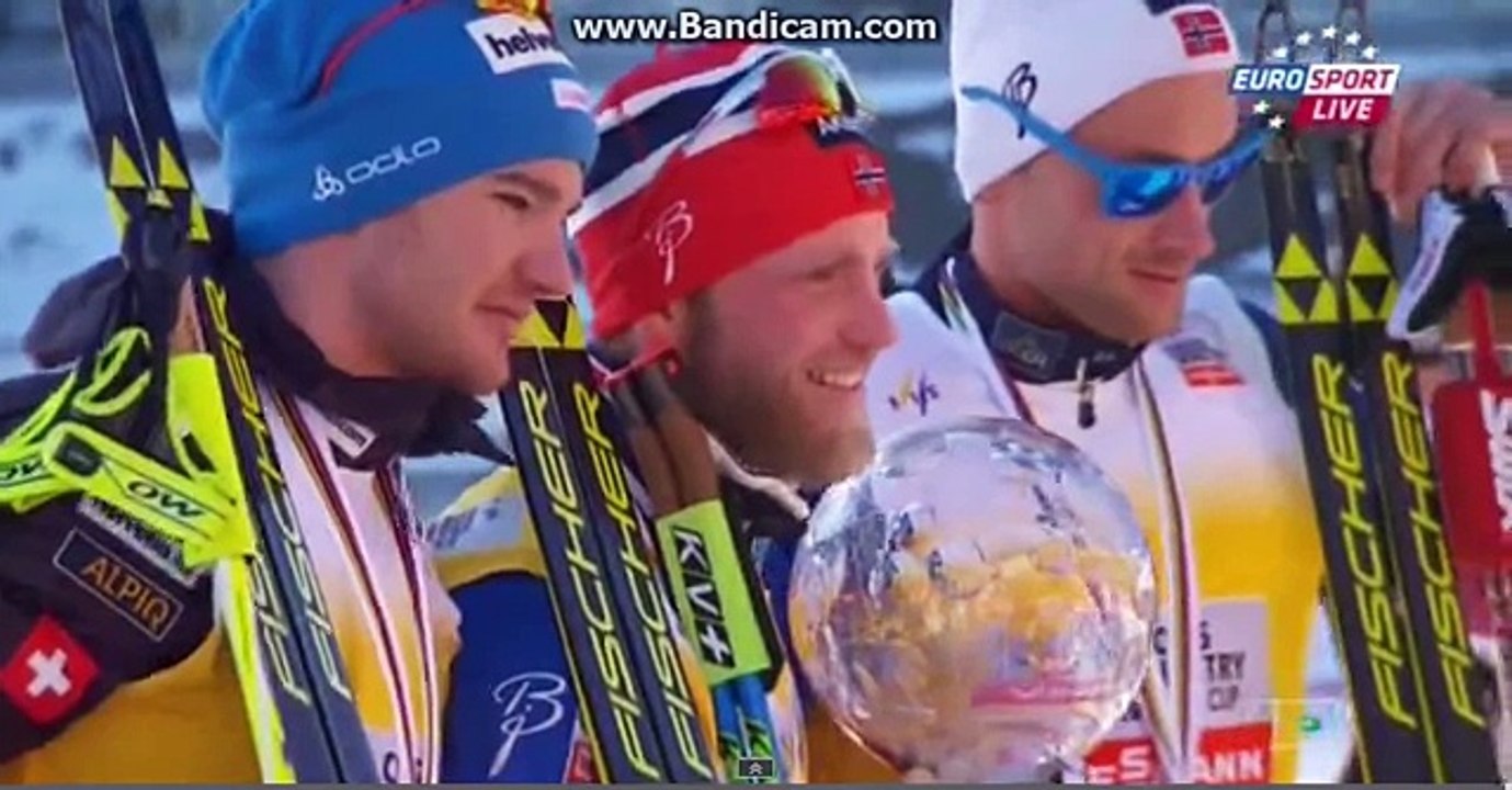 Победитель сезона 2014- 2015 по лыжным гонкам. Награждение