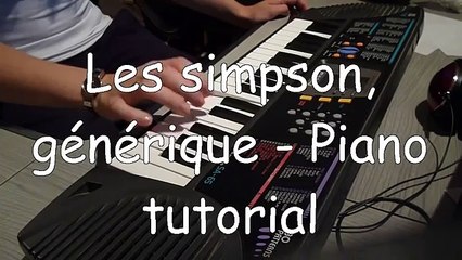 Les simpson, générique - Piano tutorial facile