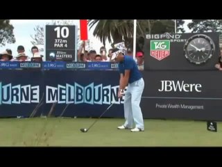 Robert Allenby pelts spectator at Australian Masters 2010
