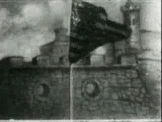 1899 Raising Old Glory over Morro Castle