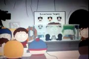 South Park: Kenny Blows up a paper fortune teller.