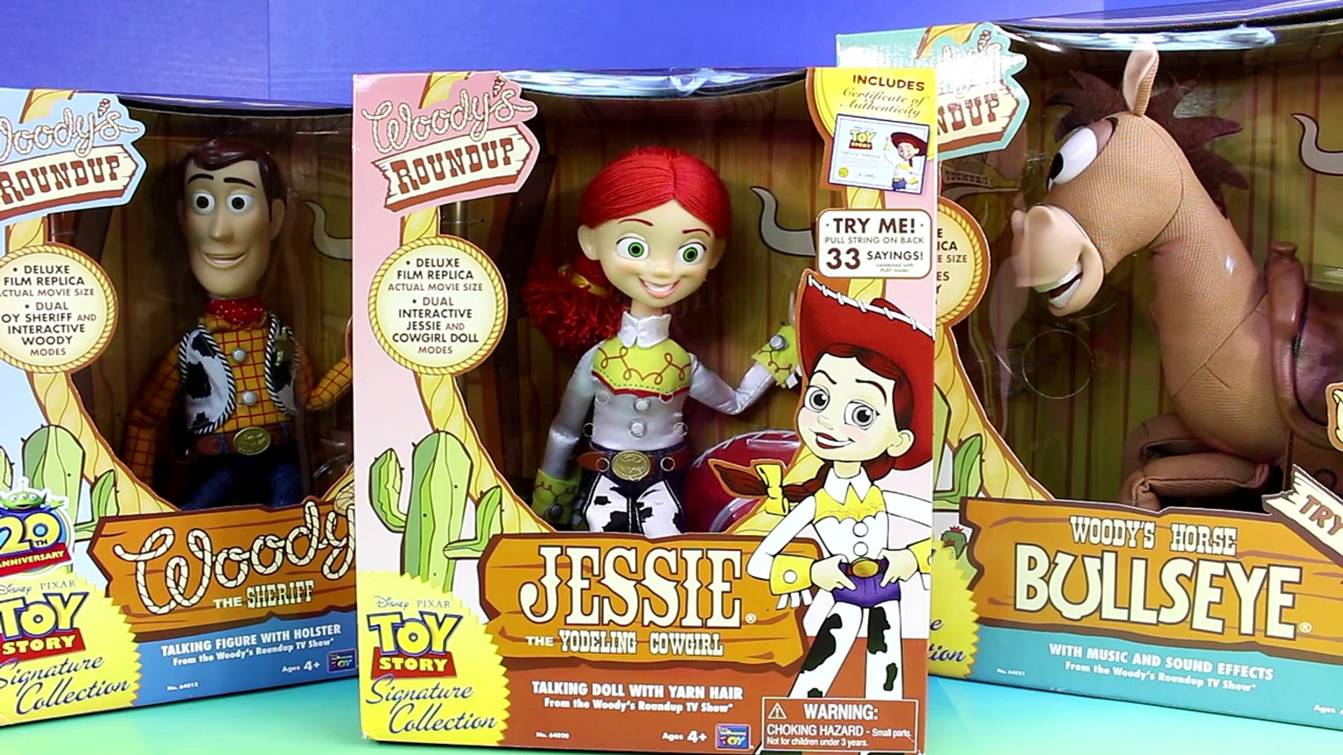 Disney Pixar Toy Story Woody's Roundup With Jessie Sheriff Woody