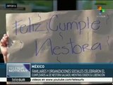 México: celebran fuera de penal cumpleaños de Nestora Salgado