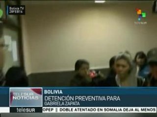 Bolivia: detienen por enriquecimiento ilícito a Gabriela Zapata