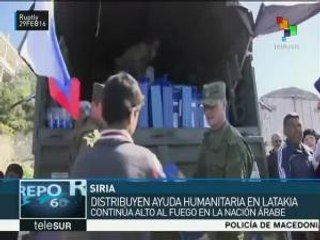 Siria: continúa entrega de ayuda humanitaria