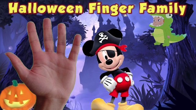 Finger Family Special Halloween Song - Mickey Mouse Clubhouse, Jake and Neverland Pirates