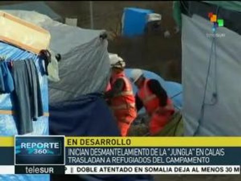 Francia: desmantelan campamento para refugiados al norte del país