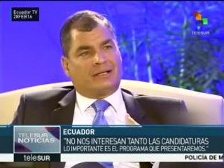 Correa: Ecuador garantiza a sus ciudadanos derechos sociales