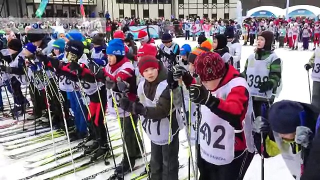 Старт лыжной гонки