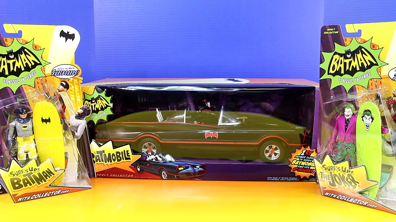 Batman Classic TV Series Surf's Up Batman With Joker MOTU He-Man Penguin Riddler Batmobile