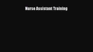 PDF Nurse Assistant Training Free Books