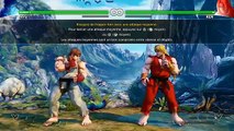 Street Fighter 5 beta PS4 : Street Zero Costumes & mode story (histoire) / mode training