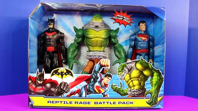 Batman Reptile Rage Battle Pack WIth Batman Superman And Killer Croc