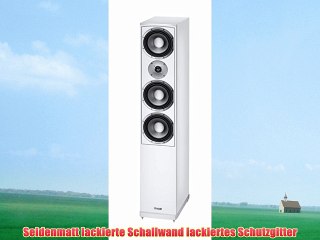 Magnat 1464343 Vector 207 3-Wege Bassreflex Doppelbass Standlautsprecher wei? (1 St?ck)