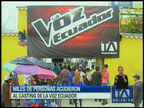 Gran acogida en el último casting de La Voz Ecuador