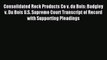 Read Consolidated Rock Products Co v. du Bois: Badgley v. Du Bois U.S. Supreme Court Transcript