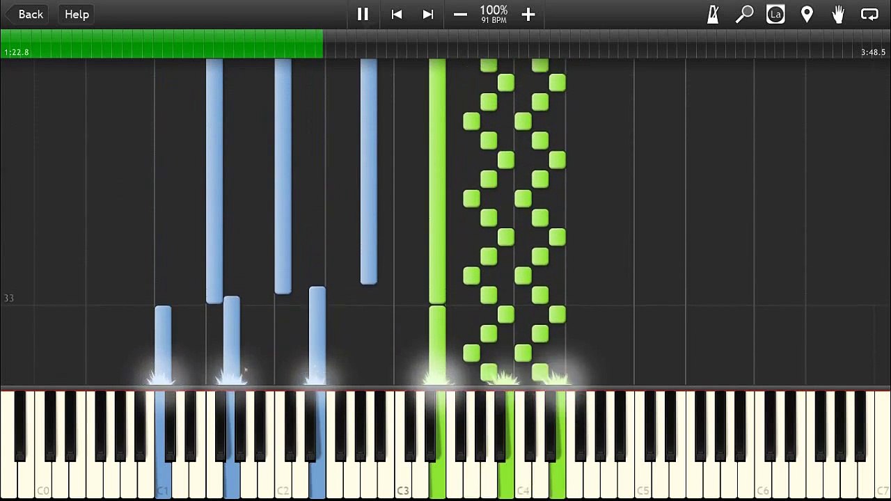 [HQ] Tracy Chapman -The Promise - Piano tutorial ( Synthesia )