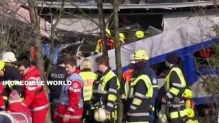 German Train Crash TWO Passenger Trains Collided Near Bad Aibling Bavaria(VIDEO)!!!!
