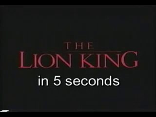 HAHA lion king in 5 seconds