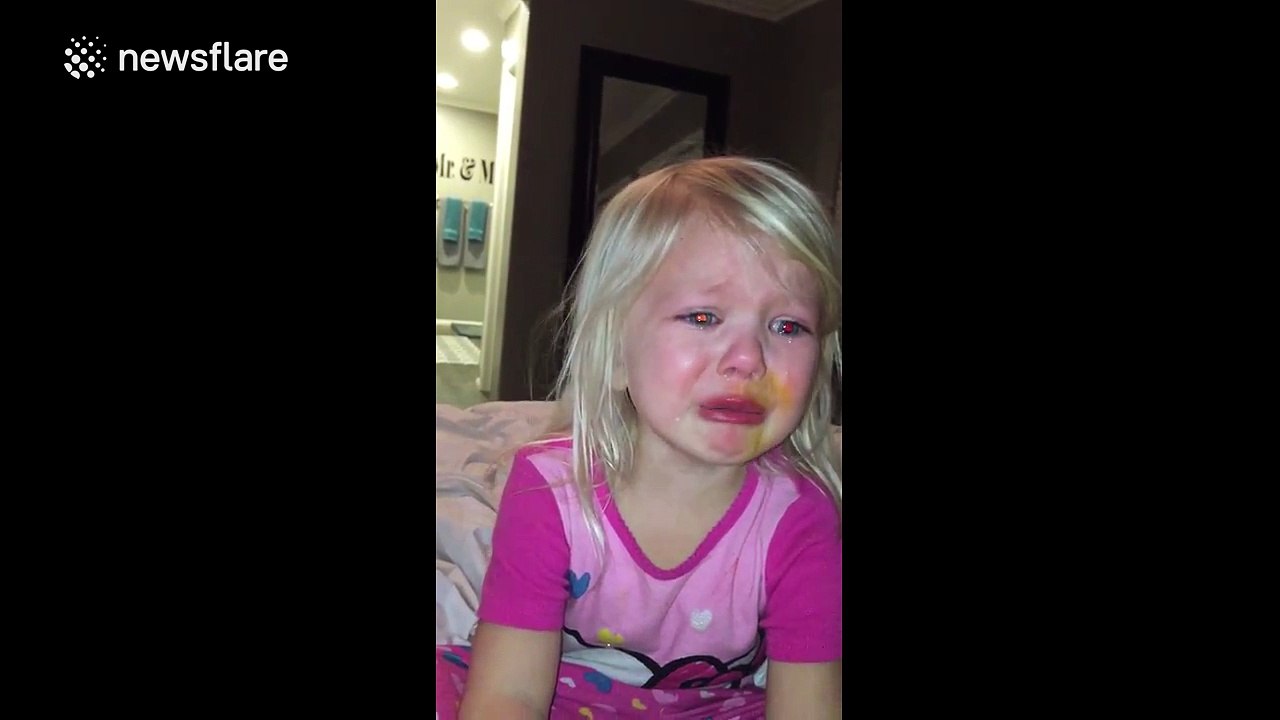 Three-year-old caught lying about using a naughty word