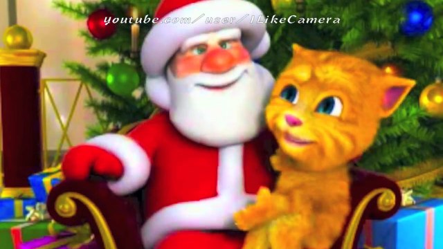 Смешной кот Рыжик и дед Мороз - угарные приколы