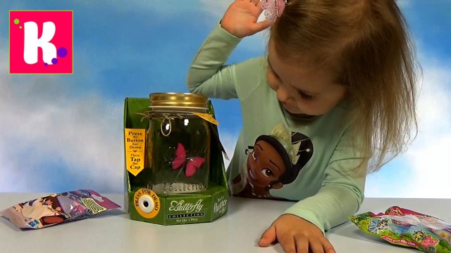 У Мисс Катя бабочка в банке Сюрпризы Петшоп и Филли бабочка