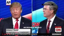 Donald Trump MOCKS Jeb Bush After He Calls Trump A CHAOS President Over Muslims At Vegas Debate!!!!