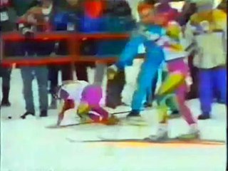 ЧМ-1993, Лыжные Гонки, 10 км, финиш
