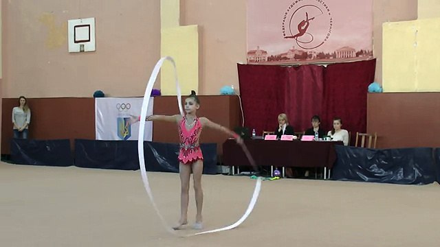 Шарак Віктиорія (лента) 07.02.2016 Художественная гимнастика. Чемпионат Черниговской области