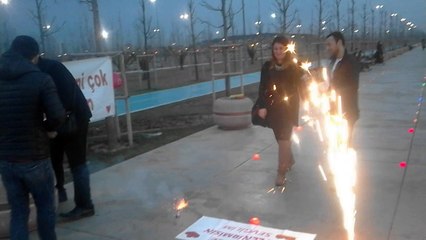 süpriz evlenme teklifi nasıl yapılır 0531 635 00 10 keman artı süslemeler