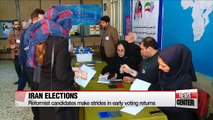 Rouhani, reformist supporters see early gains in polls