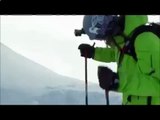 Экстремальное видео. Супер экстремальный спуск в горах на лыжах! №150