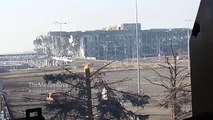 Донецк Аэропорт взрыв от гранатомета в новом терминале / Airport: militia grenade hit the building