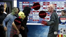 Jugadores del Barça disfrazados por Halloween en rueda de prensa tras ganar al Getafe 1/2