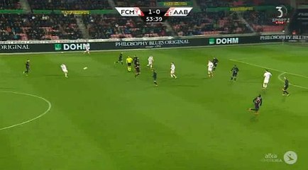 Lukas Spalvis Goal - Midtjylland 1 - 1	 Aalborg - 29-02-2016
