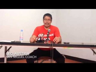 Leo Austria on San Miguel's win over Blackwater