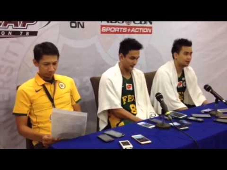Post-game interview with FEU after Adamson win