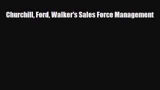 [PDF] Churchill Ford Walker's Sales Force Management Download Full Ebook