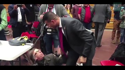 Un journaliste frappé au meeting de Donald Trump